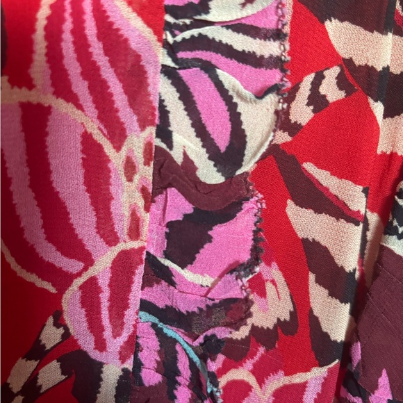 FARM Rio Red Floral-Patterned Ruffle Dress - Picture 7 of 8